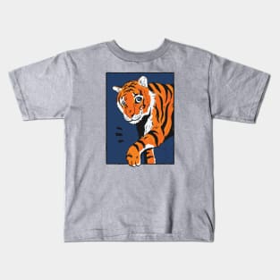 Cute Tiger Cub Vintage Illustration Kids T-Shirt